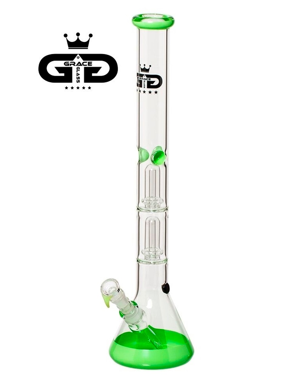 Grace Glass | Big Baked Beaker Green