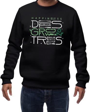 Толстовка "Happiness does grow on trees"