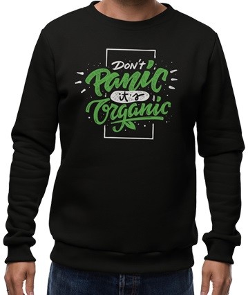 Толстовка "DON'T PANIC, IT'S ORGANIC!" - купить в интернет-магазине