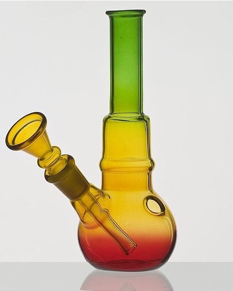 Не прямой стеклянный бонг Rasta Micro Ball