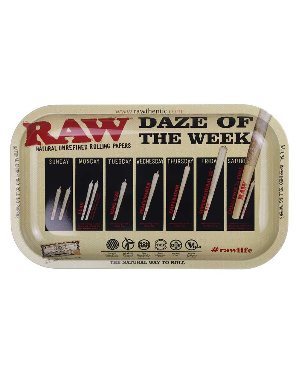 Металлический поднос RAW Daze of the Week (27x16 см)